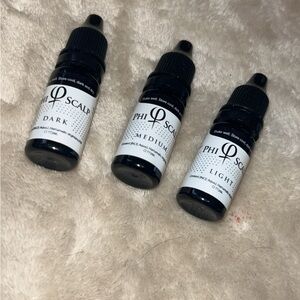 Phi Scalp SMP Pigments - Dark, Medium, Light.